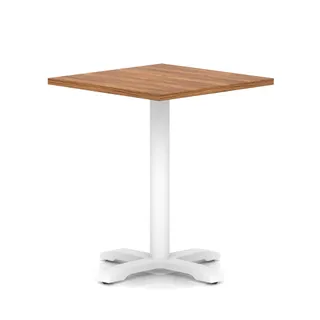 EE - Italia Square Poseur Table With Cross Base