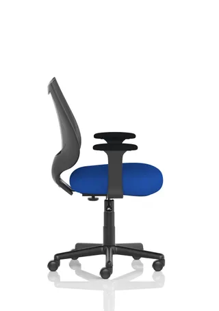 Camden Medium Back Black Mesh Task Operator Office Chair With Arms