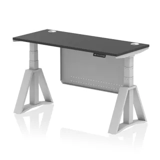 Air Height Adjustable Slimline Desk With Cable Ports