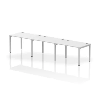 Impulse Single Row Bench Desk - 3 Person
