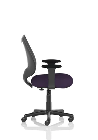 Camden Medium Back Black Mesh Task Operator Office Chair With Arms