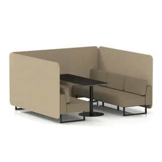 Brixworth Bench Booth in Two Tone