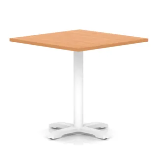 Italia Square Poseur Table With Cross Base