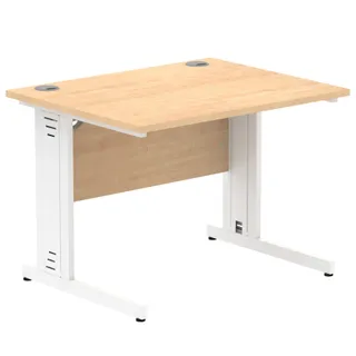 Impulse Straight Desk Cable Managed Leg