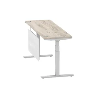 Air Height Adjustable Slimline Desk With Cable Ports