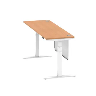 Air Height Adjustable Slimline Desk With Cable Ports
