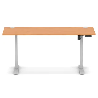 Air Lite Height Adjustable Slimline Desk With Cable Ports