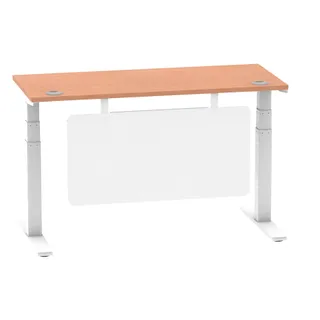 Air Height Adjustable Slimline Desk With Cable Ports