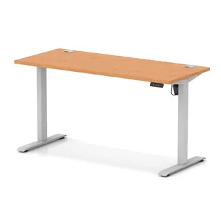 EE - Air Lite Height Adjustable Slimline Desk With Cable Ports