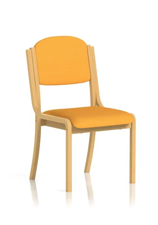 EE - Madrid Wooden Frame Visitor Chair with Arms