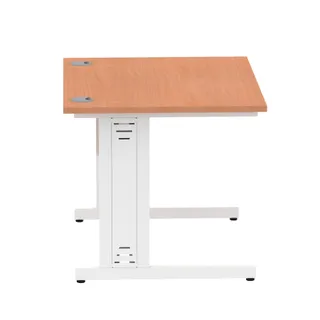Impulse Straight Desk Cable Managed Leg