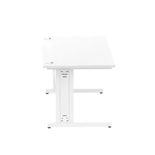 Impulse Straight Desk Cable Managed Leg