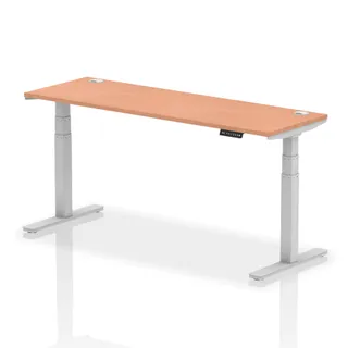 EE - Air Height Adjustable Slimline Desk With Cable Ports