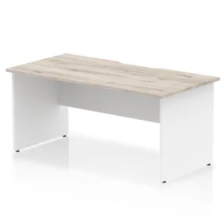 Impulse Scalloped Edge Straight Desk Panel End Leg