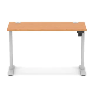 Air Lite Height Adjustable Slimline Desk With Cable Ports