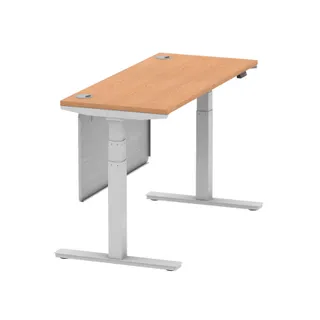 Air Height Adjustable Slimline Desk With Cable Ports