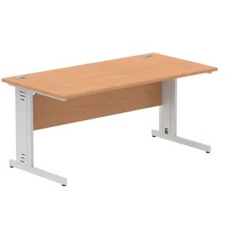 Impulse Straight Desk Cable Managed Leg