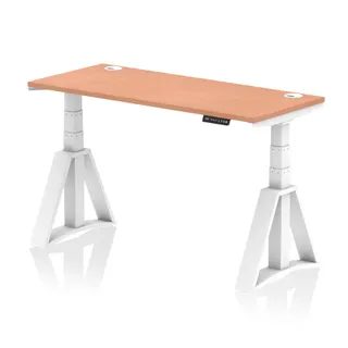 Air Height Adjustable Slimline Desk With Cable Ports