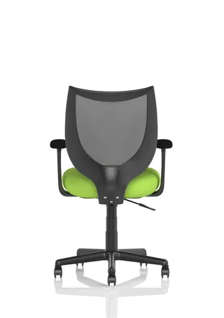 Camden Medium Back Black Mesh Task Operator Office Chair With Arms
