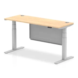 Air Height Adjustable Slimline Desk With Cable Ports