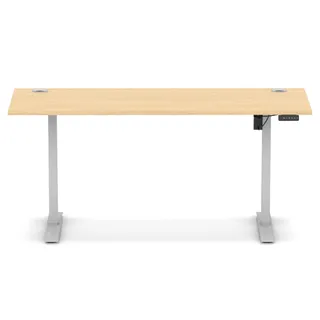 Air Lite Height Adjustable Slimline Desk With Cable Ports