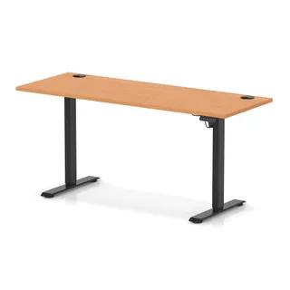 OE - Air Lite Height Adjustable Slimline Desk With Cable Ports