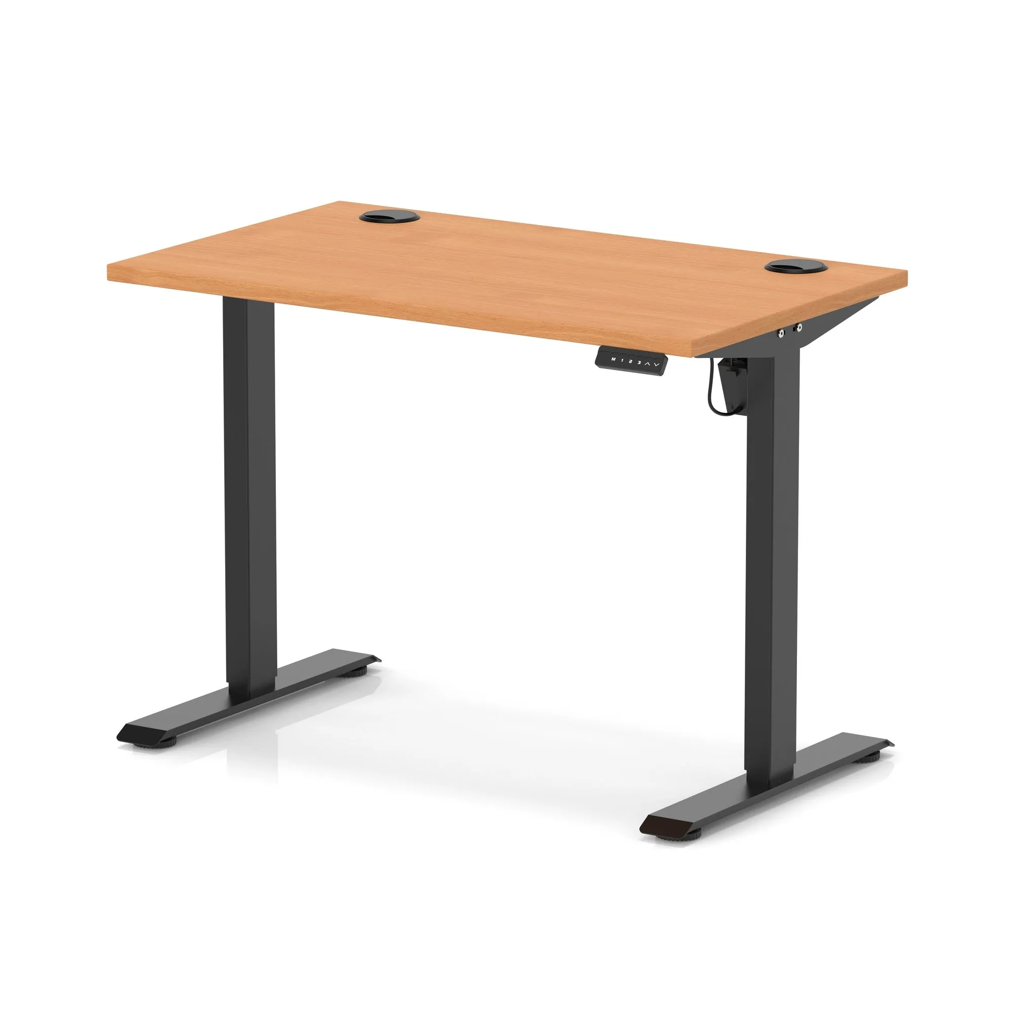 EE - Air Lite Height Adjustable Slimline Desk With Cable Ports