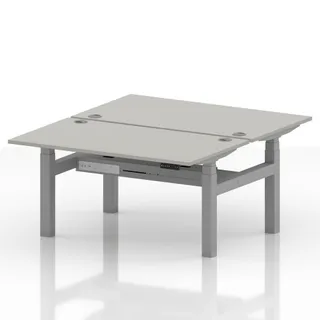 Air Back-to-Back Height Adjustable Bench Desk - 2 Person