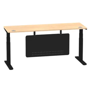 Air Height Adjustable Slimline Desk With Cable Ports