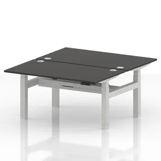Air Back-to-Back Height Adjustable Bench Desk - 2 Person