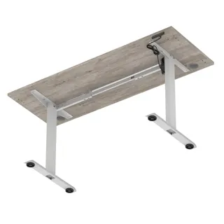 Air Lite Height Adjustable Slimline Desk With Cable Ports