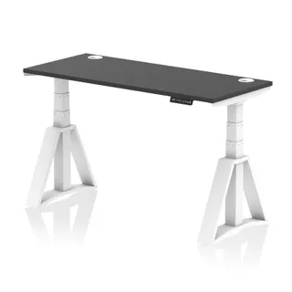 Air Height Adjustable Slimline Desk With Cable Ports