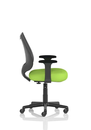 Camden Medium Back Black Mesh Task Operator Office Chair With Arms