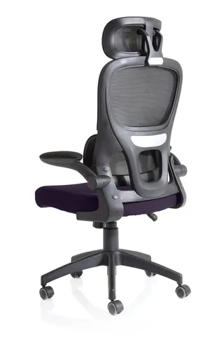 Iris Task Operator Mesh Back Fabric Seat With Headrest