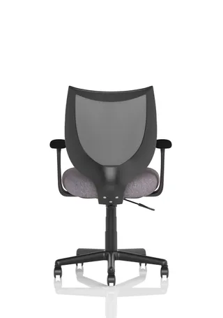 Camden Medium Back Black Mesh Task Operator Office Chair With Arms