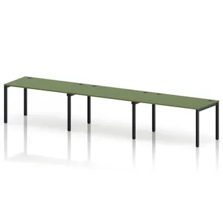 Impulse Single Row Bench Desk - 3 Person
