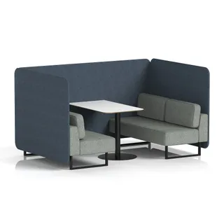 Brixworth Bench Booth in Two Tone