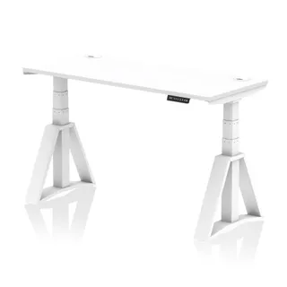 Air Height Adjustable Slimline Desk With Cable Ports