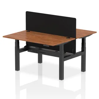 Air Back-to-Back Height Adjustable Bench Desk - 2 Person
