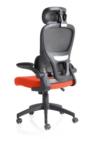 Iris Task Operator Mesh Back Fabric Seat With Headrest