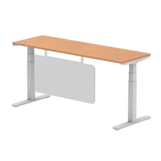 Air Height Adjustable Slimline Desk With Cable Ports