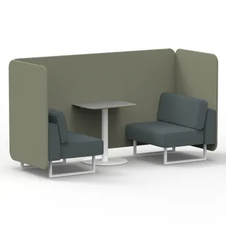 Brixworth Bench Booth in Two Tone