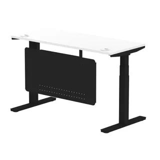 Air Height Adjustable Slimline Desk With Cable Ports