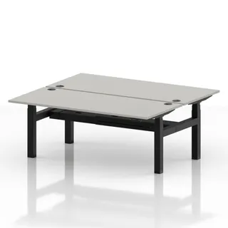 Air Back-to-Back Height Adjustable Bench Desk - 2 Person