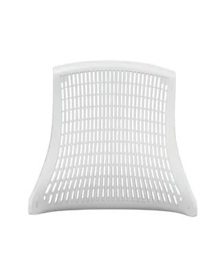 Flex Medium Back White Frame Task Operator Office Chair with Arms