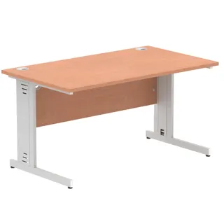 Impulse Straight Desk Cable Managed Leg