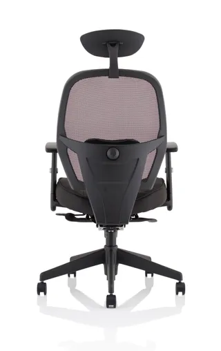 Denver High Mesh Back Black Task Operator Office Chair with Arms