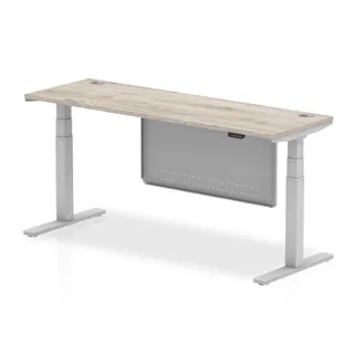 EE - Air Height Adjustable Slimline Desk With Cable Ports