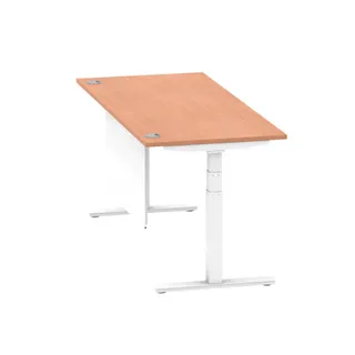 Air Height Adjustable Desk With Cable Ports