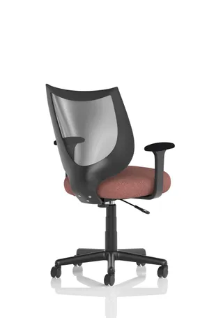 Camden Medium Back Black Mesh Task Operator Office Chair With Arms